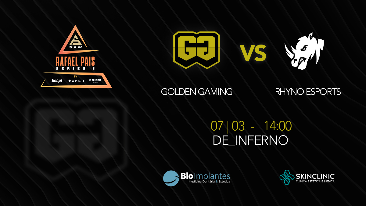GoldenGesports's tweet photo. Mais um jogo a contar para a fase suiça da SAW @rafaelpaisgk - Series 3 🔥
🆚 @RhynoEsports_
🕑 14h00
🗺️ de_inferno
📺 https://t.co/gEKrCZ9l8f
#GOGOGG https://t.co/8AU69tBcUj