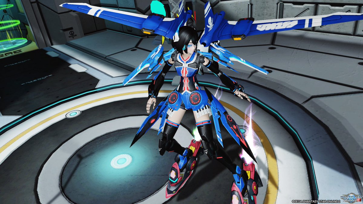 ixe_ship5's tweet photo. ウチのイカれたキャストを紹介するぜ！
イクス！近接機動特化型に改修！色違いのシールドブレードが特徴だ！
シアン！3色のウイングスラスターの存在感は抜群！後ろから見ると竜みたいでカッコイイぞ！！
最後はシロン！元はニューマンだったがこの度キャストに魔改造されたぞ！！
 #キャストはいいぞ https://t.co/x6wC7QdMlz