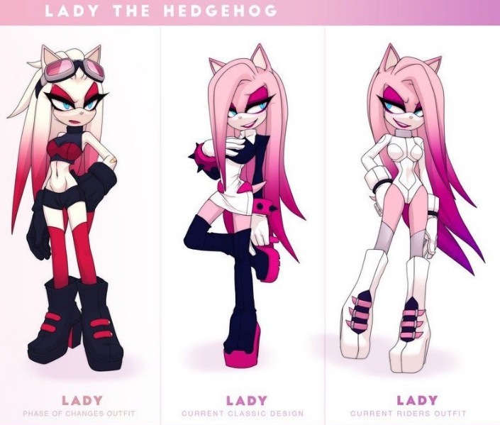 LadyTheHedgehog's tweet image. what is my best look?
1, 2 Or 3