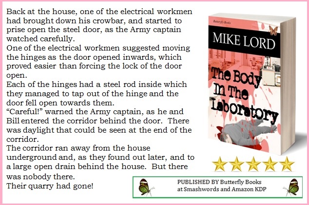 THE BODY IN THE LABORATORY – 
Police are frustrated by secrecy, but get assistance from police in France and Germany.  Ex-operatives of Stasi emerge &amp; an attempt to escape.
smashwords.com/books/view/529… 
amazon.com/dp/B00V4RNM0I
ButterflyBooks9.com
#Cops&amp;Robbers