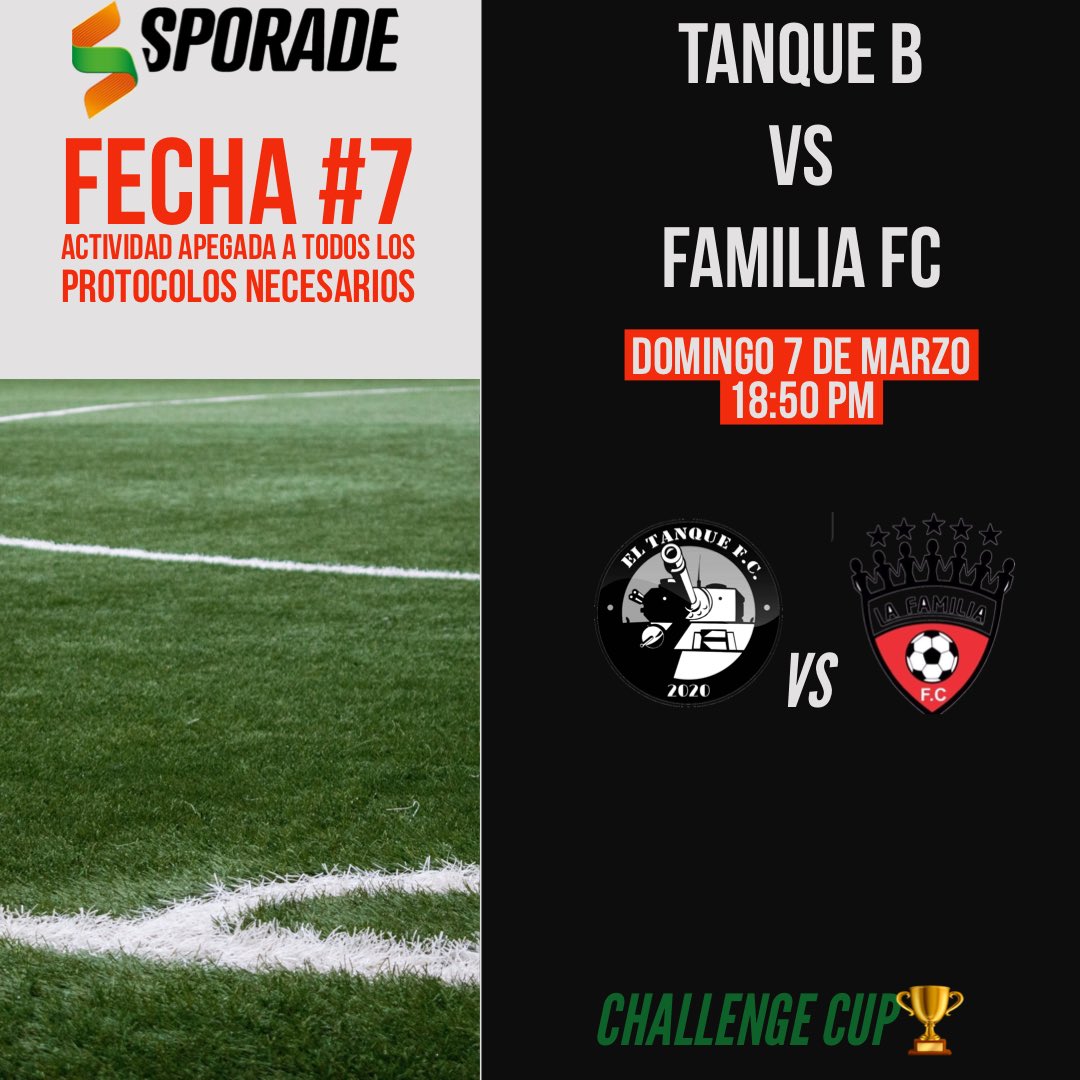 ChallengeCup_1's tweet photo. Siguen las emociones de la Challenge Cup⚽️🏆 hoy la fecha #7. Los esperamos a todos 🤝 https://t.co/LChbqmZKSi