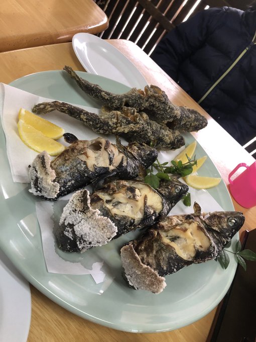 ニジマスうまかった  充実した一日でございました！ https://t.co/vaanY790HC<a href="/tag/%E6%9C%A8%E6%9D%91%E8%8A%B1%E3%81%BE%E3%81%9F%E3%81%AD"class="tags"><span>#木村花またね</span></a>