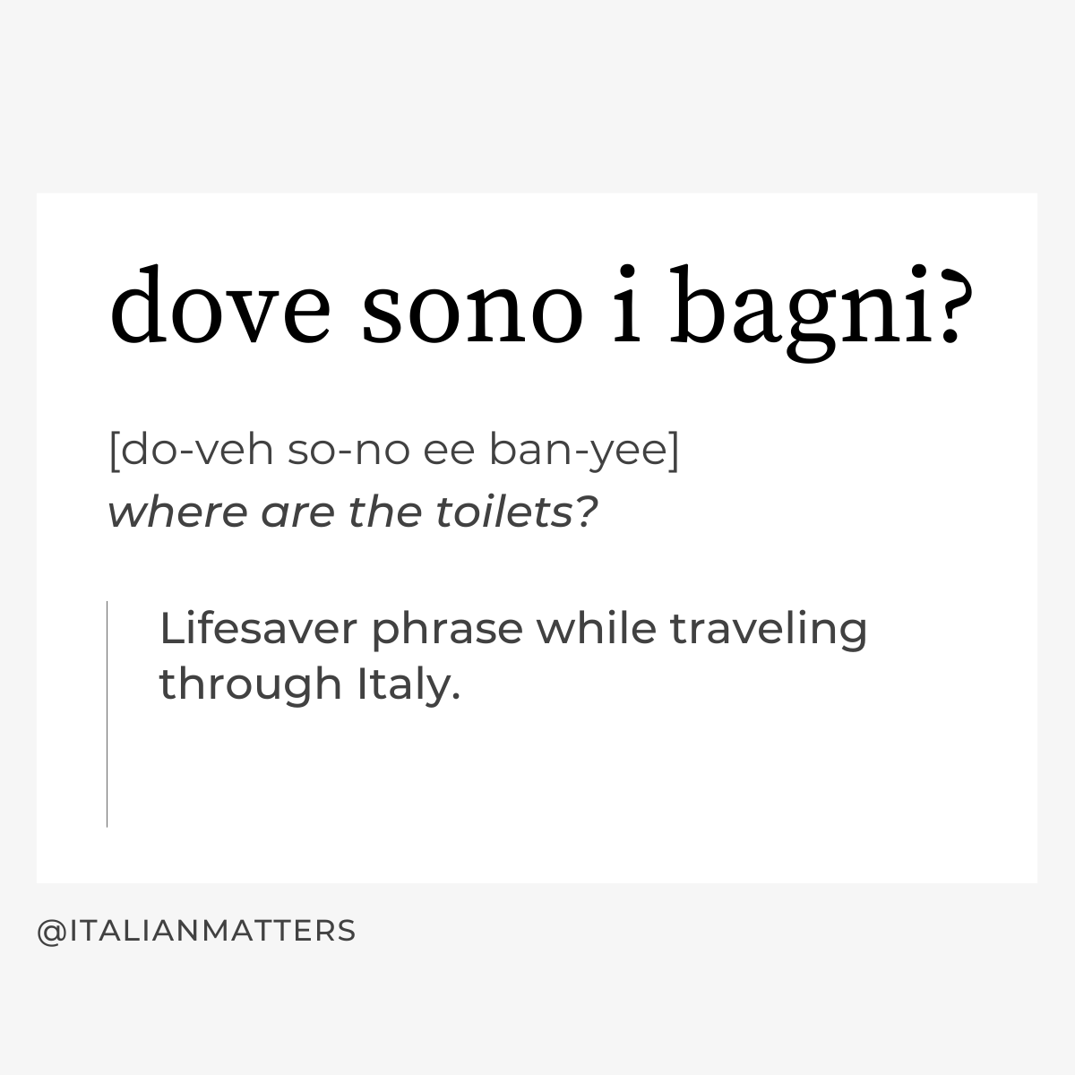 italianmatters's tweet image. Another useful phrase for your Italian travels! 🇮🇹 🚗 #Italian #languagelesson