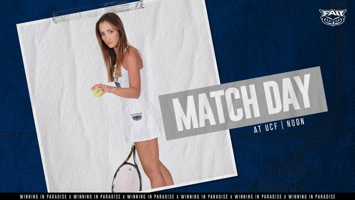 FAUWTennis's tweet photo. We are back in action today 😎

📺 https://t.co/5J94IilLQA
Live Stats https://t.co/A123lHuDjr https://t.co/zjAm3fS10E