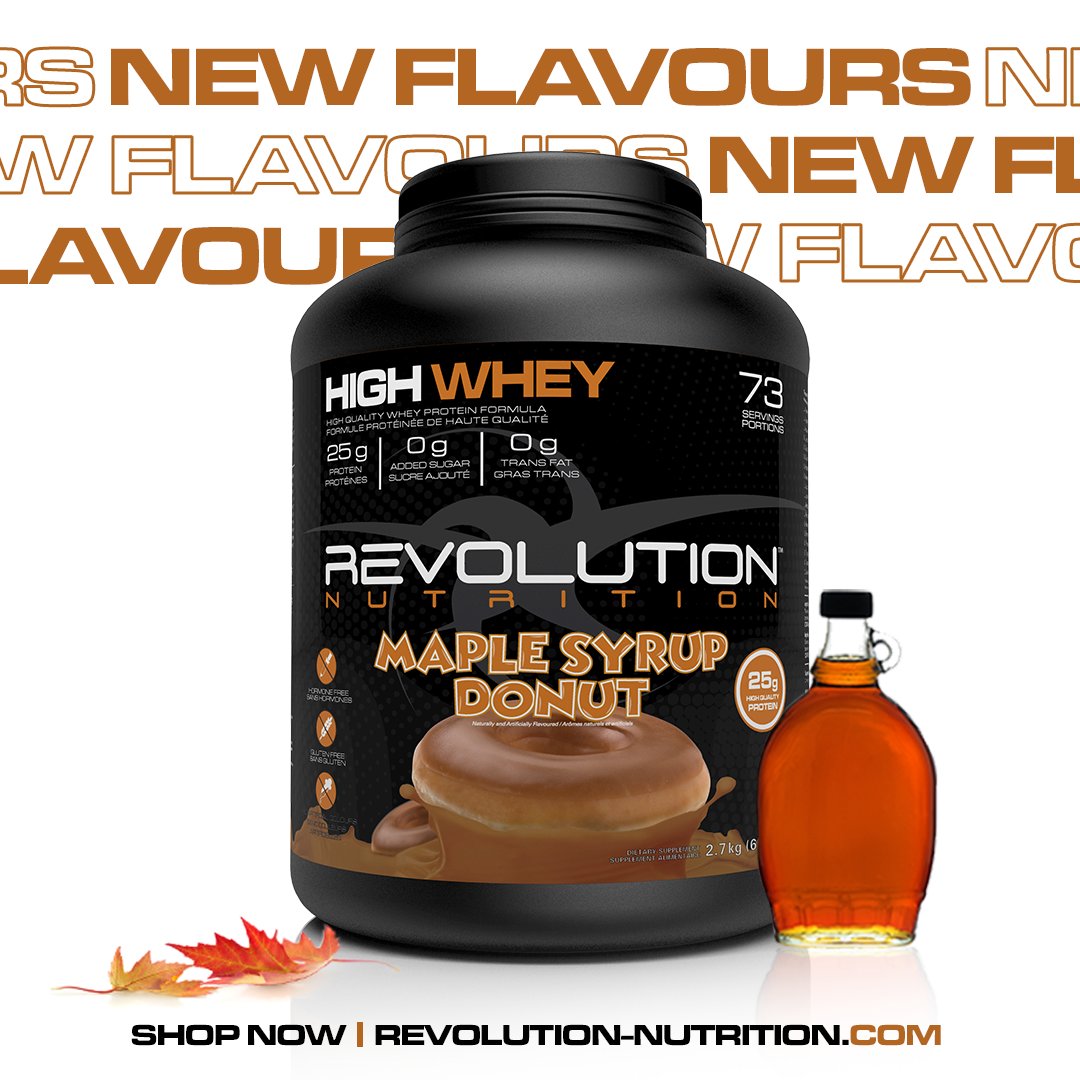 🤩 HIGH WHEY New flavours have arrived 🤩⁠
⁠
Now available :⁠
⁠
Maple donuts 🍁⁠
Krispy Marshmallow 🤍⁠
⁠
► DELICIOUS REAL DESSERT FLAVOURS⁠
► 25 G OF PROTEIN PER SERVING⁠
► GLUTEN FREE⁠
⁠
Same AMAZING product, just new AMAZING flavours🔥⁠
⁠