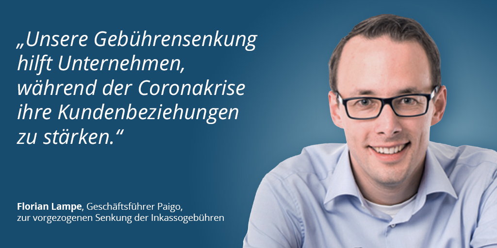 Florian Lampe und Sven Schneider erklären im Interview, warum #paigo die Inkassogebühren vorzeitig senkt und wie sich das unmittelbar positiv auf Unternehmen auswirkt. 
👉 arva.to/FZXeP
#fairkasso #Verantwortung #Inkasso #damiteswiedereinfachwird