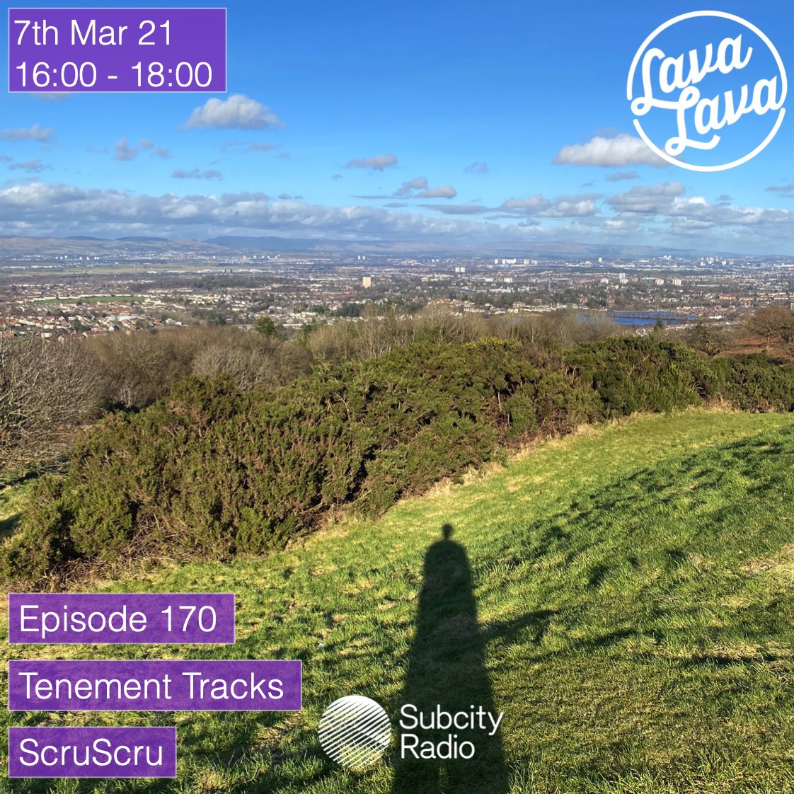 Broadcasting live on @subcityradio today from 4pm! 🌞
.
Bringing you over an hour of music to soothe and beats to move in Tenement Tracks PLUS <a href="/Scruscru1/">Scruscru</a> delivers a gorgeous Guest Mix! 😌
.
Listen live via subcity.org/shows/lavalava