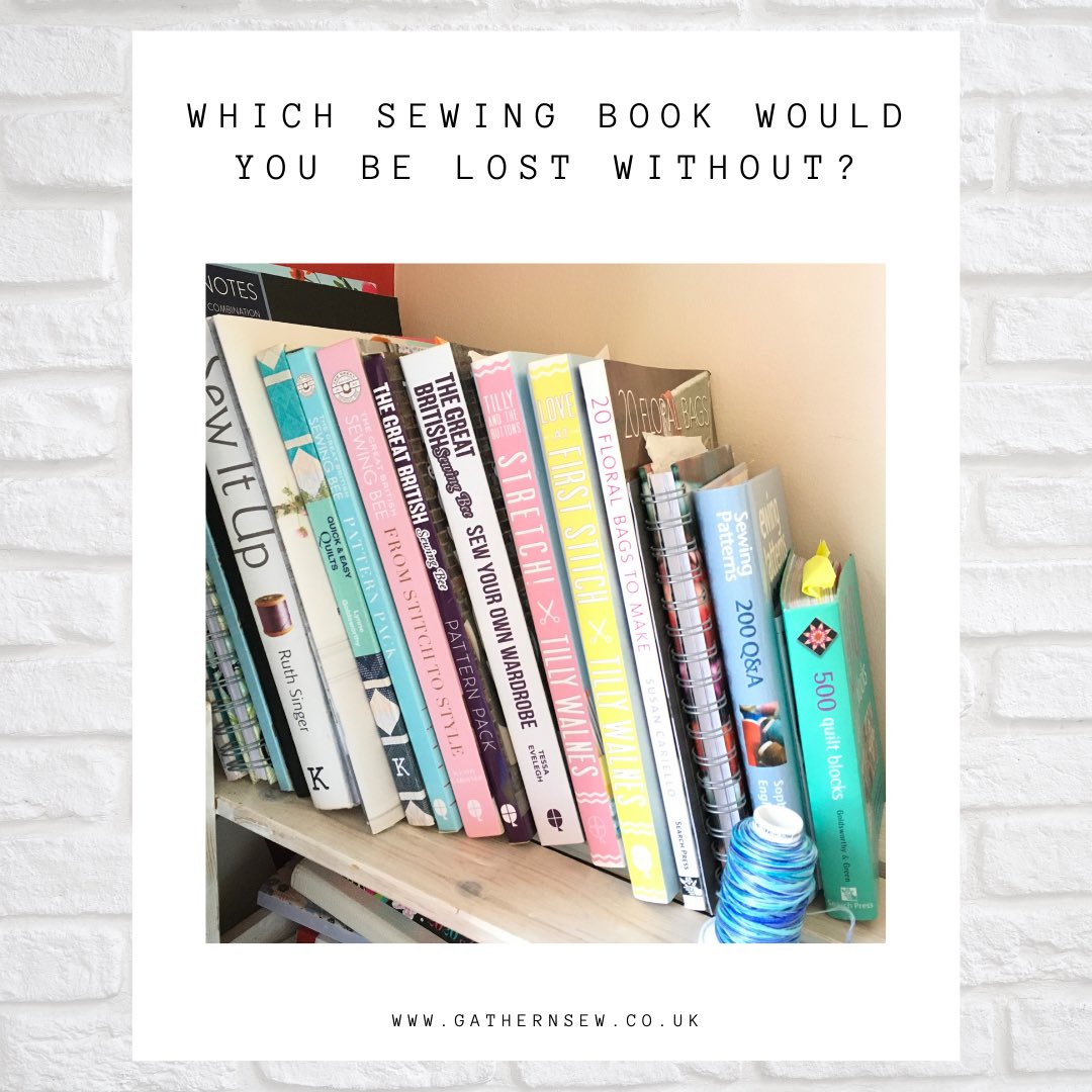 Gather_N_Sew's tweet photo. Just some of the sewing books that I own and I wondered ‘which has been the most valuable to me? It would be the Tilly and the Buttons ‘Stretch’ book. I have made every pattern in there apart from one. Does anyone else have a sewing book that means so much?#stretchsewingbook https://t.co/Q6bt9FloJW