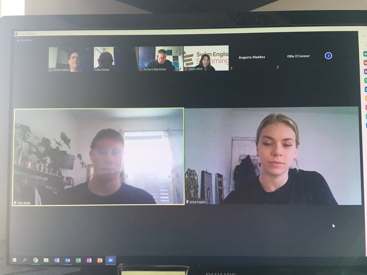 More Tech, Tact, Phys and inspiration from these absolute ambassadors <a href="/tomdean00/">Tom Dean</a> and <a href="/annahopkin/">Anna Hopkin</a> to 250 budding sharing success athletes. Thank you. <a href="/Sw_EngTalent/">Swim England National Swimming Talent Team</a> <a href="/Sw_EngParaSwim/">Swim England Para-Swimming</a> <a href="/Swim_England/">Swim England</a> <a href="/britishswimming/">Aquatics GB</a> #offtheblocks