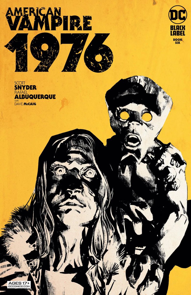 Ssnyder1835's tweet photo. THIS WEEK!
AMERICAN VAMPIRE 1976 #6
An issue that was hard to write bc it changes everything... thanks again!@rafaalbuquerque @DaveMcCaig @swands @mehowell #markdoyle @DCComics https://t.co/EMbpvb2MpD