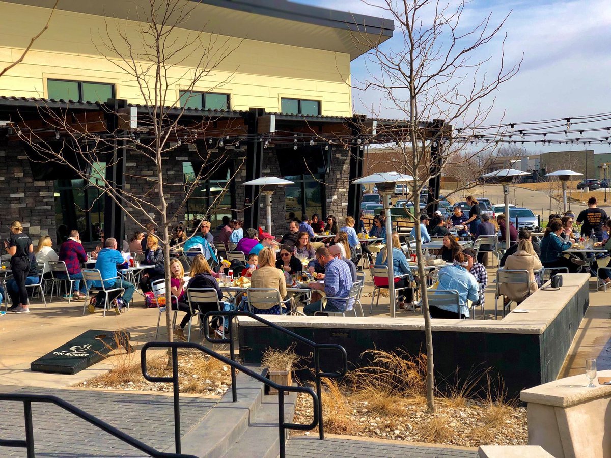 PATIO SEASON IS HERE! 👏 Johnson County's hottest #patio is open &amp; we are stoked to see you here. #Brunch at 9am, #HappyHour at 3-6pm &amp; Dinner until 9pm. Heaters &amp; fire pits will be running. Call ahead seating available, so get a seat while you can. See you here! 🍻 #patioseason