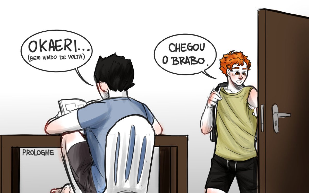 prologhe's tweet photo. o hinata tem aprendido português com umas más companhias aí....

#haikyuu #hinatashouyou #brazilarc #hinatabr [peça permissão pra repostar!] https://t.co/RfqQQGhP86