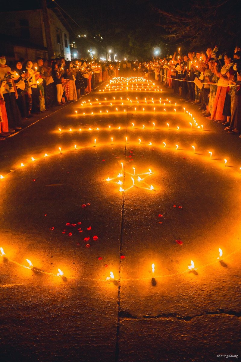 About Last Night - #Mar6Coup
We pray for the fallen heroes in Insein, then we peacefully protest. This is our night routine. We are united and stronger than ever. Justice must prevail! 

#WhatsHappeningInMyanmar

IMPLEMENT R2P