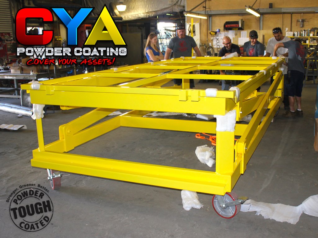 Giant projects are extremely challenging. We like it! Bring on the challenges! #powdercoated