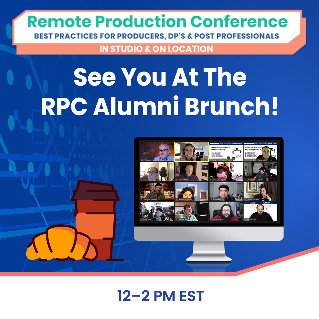 FMC_Conferences's tweet image. The fun is not over yet for our #RemoteProductionConference Alumni! 🙌Feel free to &quot;Bring Your Own Brunch&quot; (or your dinner!) and make new friends at the Alumni Brunch today: fmctraining.zoom.us/j/94234785286?…