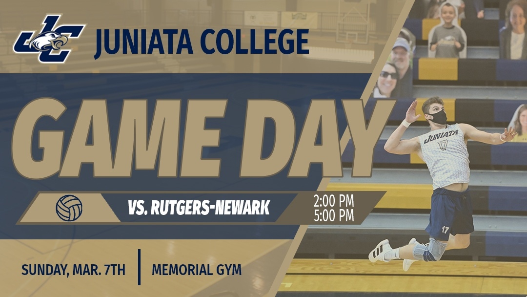 JuniataEagles's tweet photo. No. 11 Men's volleyball plays at home against No. 5 Rutgers-Newark today at 2 and 5! #jcmvb #d3vb #wingsup https://t.co/kiBgMCz1pG