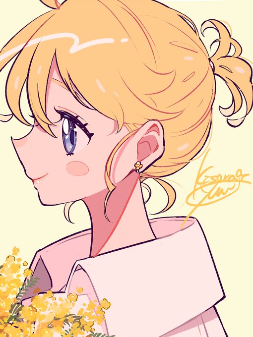 「blonde hair short ponytail」 illustration images(Oldest)｜20pages