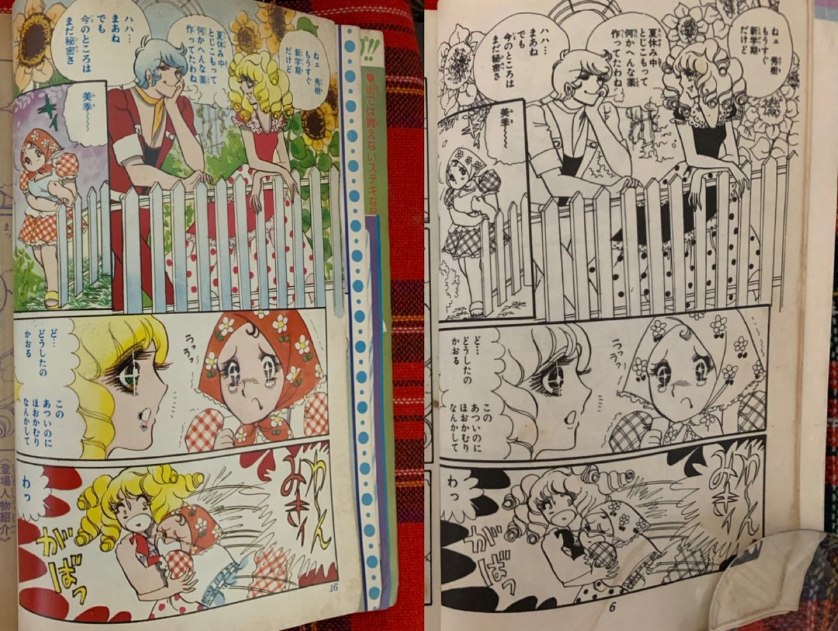 新 美季とアップルパイ 山本優子 🍎比較 りぼん掲載時と単行本 新 美季とアップルパイ 山本優子 🍎比較 りぼん掲載時と単行本