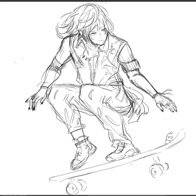 anyway,,,,, haha a certain someone from sk8 reminded me of him so....skateboarding lico....? haha... 