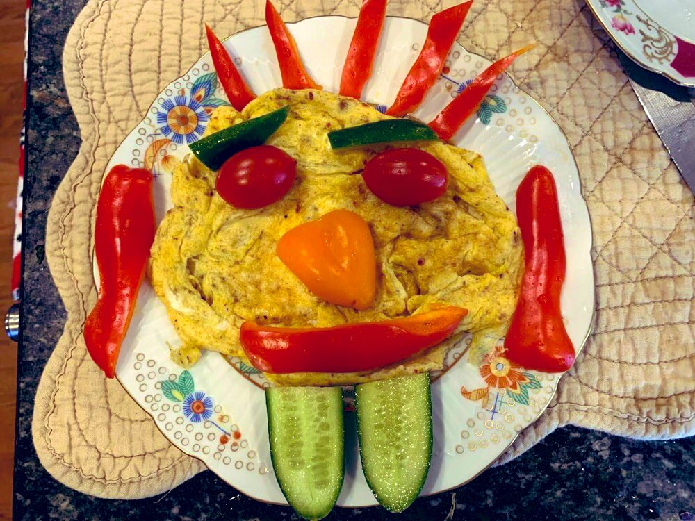 I am starting to feel that having our college boys at home is starting to wear my wife down
What do you think?
Their breakfast
At start of Covid                    Today