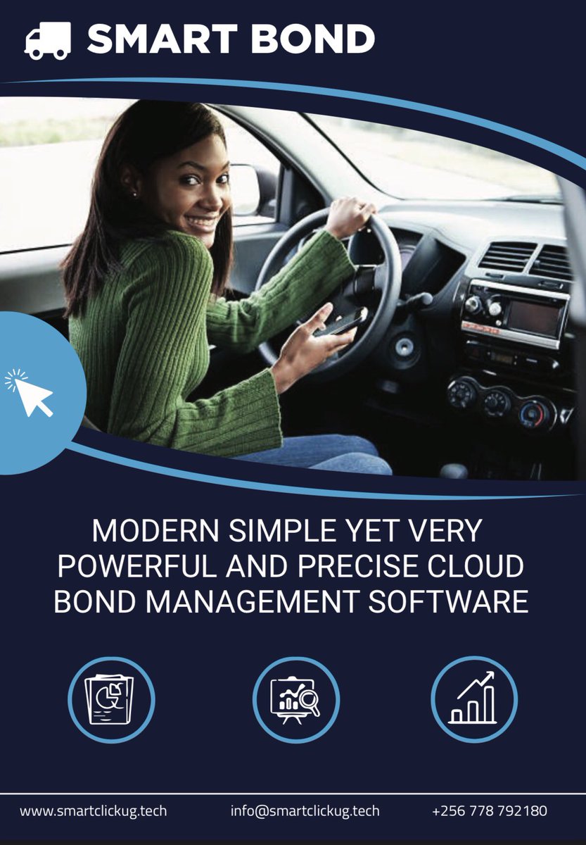 SmartclickU's tweet photo. 🆕 #SmartBond . Your customized Vehicle Bond Management Solution. Reliable, Secure,Smart. A product of   https://t.co/se95sQH4SX https://t.co/JFqPDsENgD
