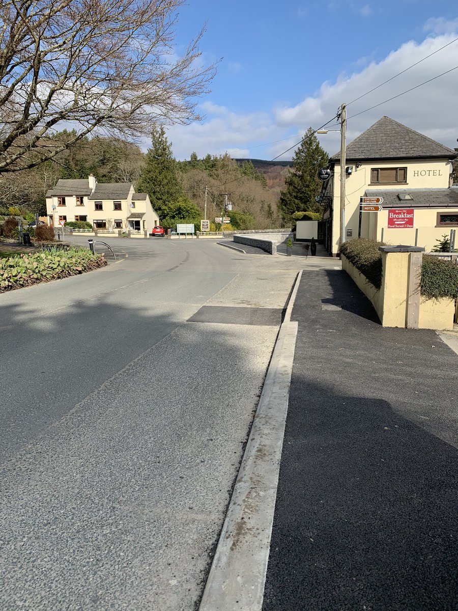 Duffmeister2's tweet photo. Laragh is looking fantastic after a great cleanup this weekend. Remember to bring your rubbish home please. #leavenotrace #glendalough #visitwicklow #tidytowns #laragh https://t.co/UN8qxqHPe0