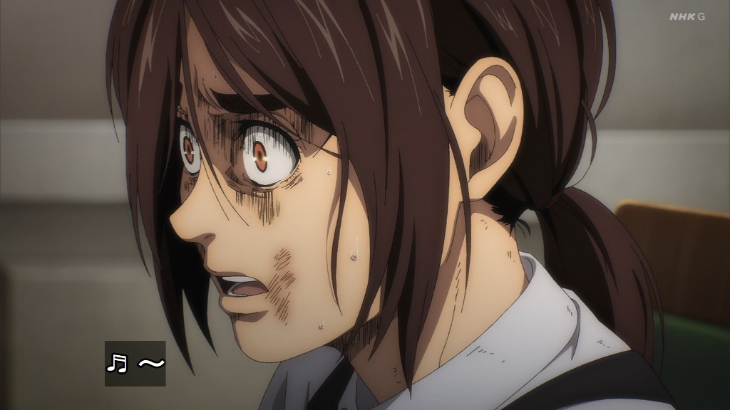 バトル無し回が続いていますが着実に地獄の展開へと進んでいますね
この辺の緊張感は巨人戦とはまた違った魅力があります
兵長は関わる女性が尽くお亡くなりになるので仕方ないです
エレンさんは手の傷を見せていつでも巨人化できるぞアピールするのがすっかり板に付きましたね
#shingeki
#進撃の巨人 