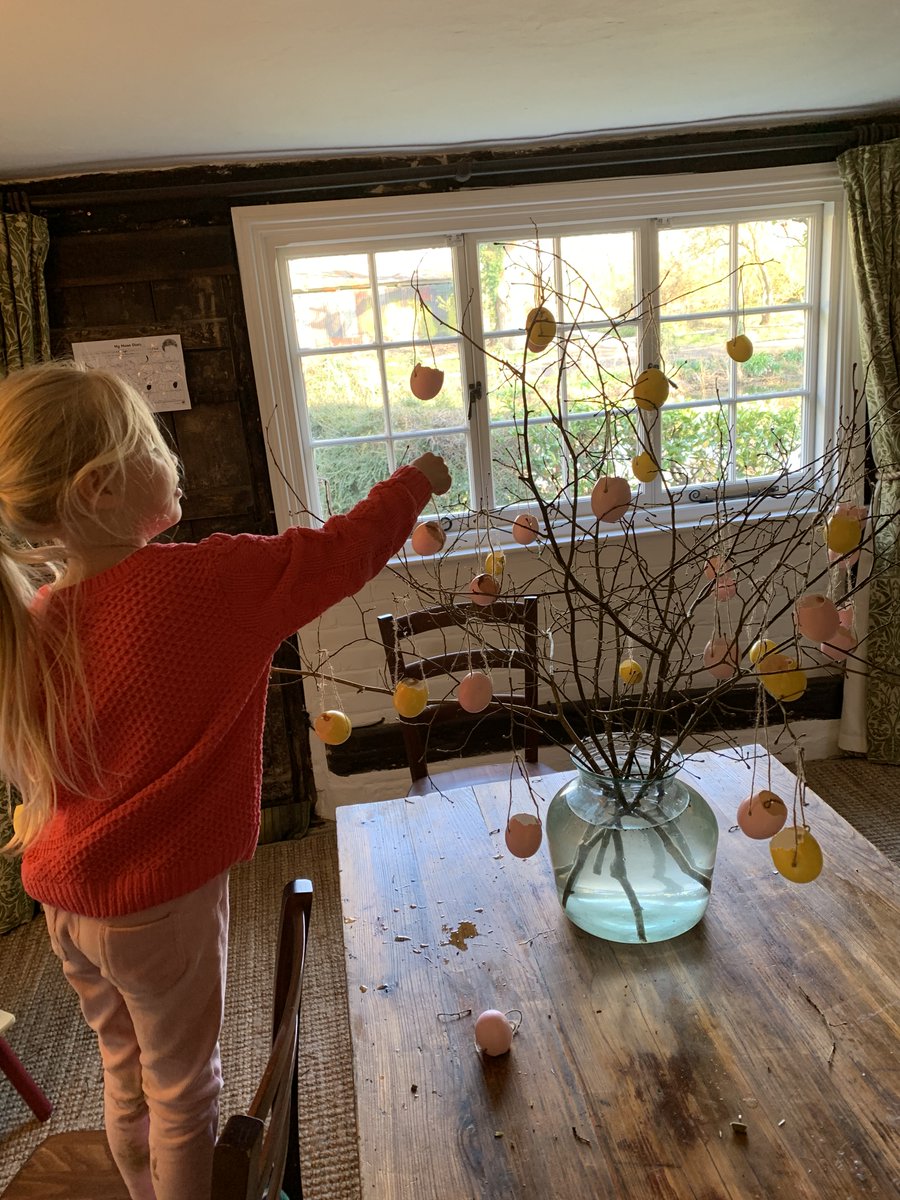 We sell some lovely painted egg shells if you fancy decorating an Easter tree. Hopefully the leaves will come out as well...