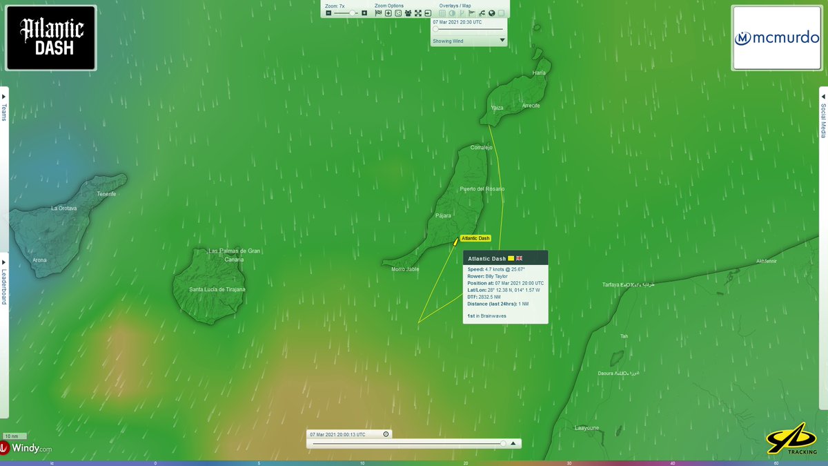 <a href="/_monkeyfist/">Monkey Fist Adventures</a> 🚣🏽‍♂️ towed to #GranTarajal for some repair work. Just arrived at the marina minutes ago.

I believe all are well and safe. Hopefully an easy fix before heading out again 🤞

Boat tracker yb.tl/atlanticdash20…

#MonkeyFistAdventures 🐵 #AtlanticDash

🗺️ by <a href="/ybtracking/">YB Tracking</a>
