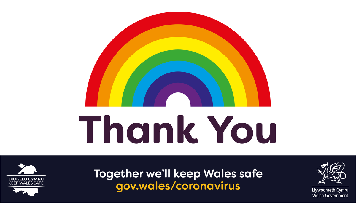 By staying home this weekend, you have made a difference.

Coronavirus cases are falling and fewer people are in hospital with the virus.

Please help us protect more people 👇
gov.wales/alert-level-4-…