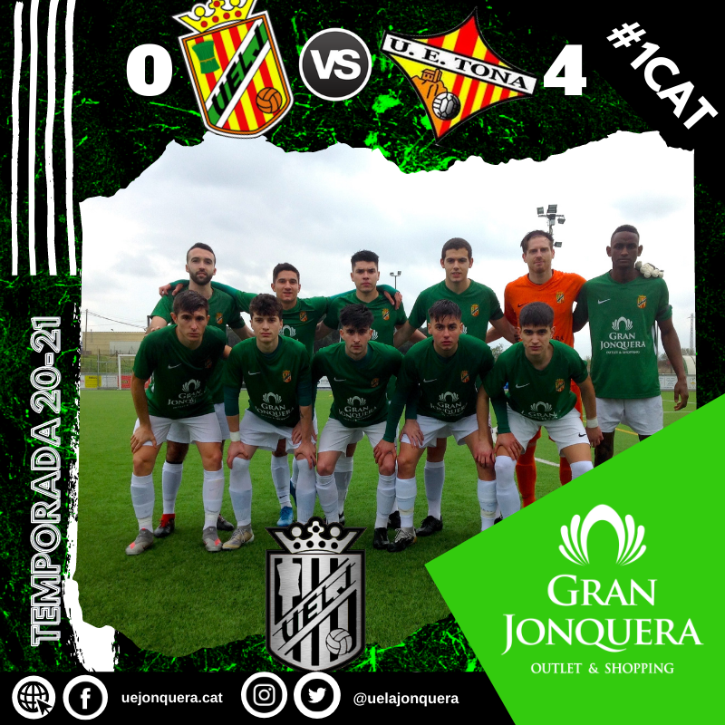 UELaJonquera's tweet photo. 📣[Primera Catalana]📣.
⠀
🏁 Final a 🏟 les Forques.

⚽ @UELaJonquera 0️⃣
🆚 @FundacioUETona  4️⃣

✅ Primera part força igualada on s'ha avançat la @f.u.e.tona al transformar un penal discutit i que ha aturat en primera instància @01FrancescGurt ! https://t.co/3KvCpAaOaP