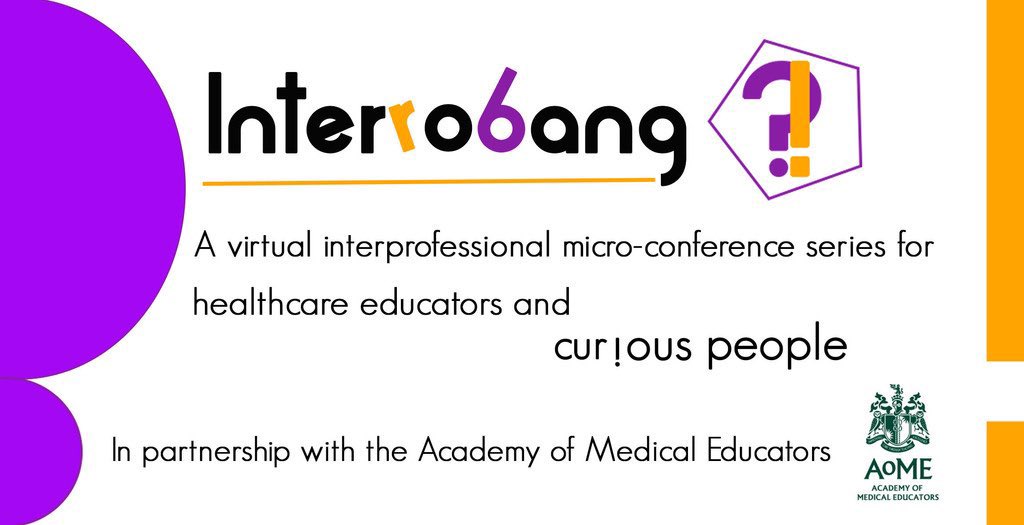 2 more days until the final #interrobang in our three part micro-conference series. 

Don’t miss out on some great talks and a fascinating panel discussion all about Inter-professional Healthcare Education! What more could you want?