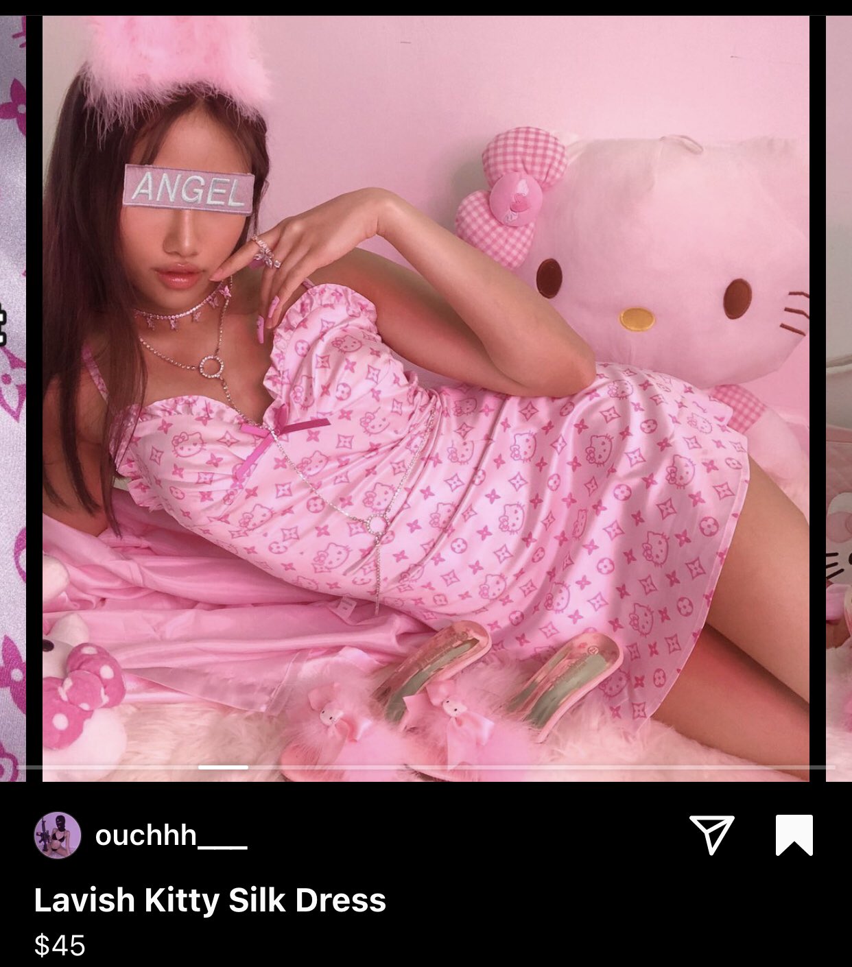 Lavish Kitty Silk Dress