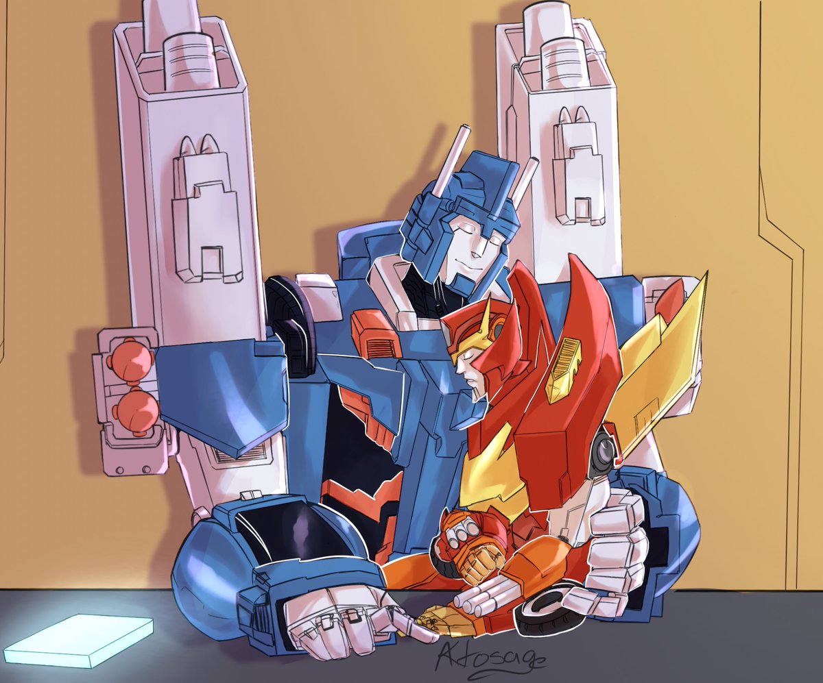 aktosage's tweet photo. I was a cupid for another person! Overdue @CyberCardEx art for @smol_blue_beann <3 mwah
Hope ya like it and I hooooppeee I didn’t make you wait too long gosh 
Rodimags is so good please pls,,pls 

#maccadam #rodimags #rodimus #ultramagnus #mtmte https://t.co/eiezPPjlDS