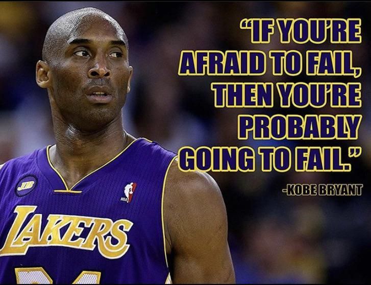 WinningCoaches's tweet photo. "If you're afraid to fail, then you're probably going to fail" (Kobe Bryant) https://t.co/T95Iwz4xwq