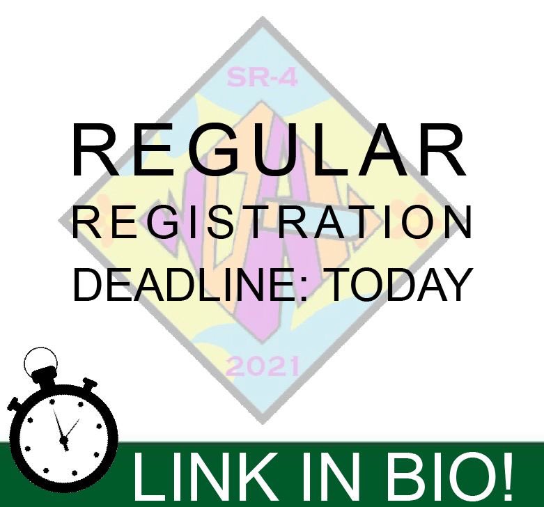 SR4Venturing's tweet photo. Detectives! Today will be the last opportunity to take advantage of the regular registration rate before we institute the late registration fee. Why pay more? Regular registration is just $37 until midnight. Register using the link in bio!! https://t.co/UjOMqUbCI0