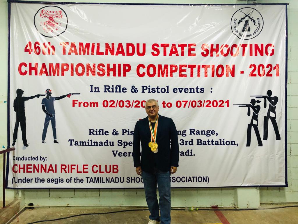 vmsanandh's tweet photo. Feeling happy and proud of Thala for this achievement in TN State Level Championship Competition in Team event. He's achieving more than a actor. With a very short period of training, this achievement is huge. Congrats to him and his team. https://t.co/bYJ19qbrqY