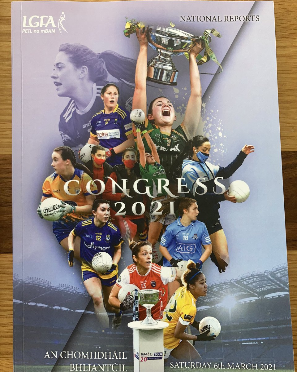 Great to see <a href="/MiltownLadies/">Miltown Ladies GAA</a> Áine Keane on the cover of yesterday’s LGFA Annual Congress Report. Up the Banner!
