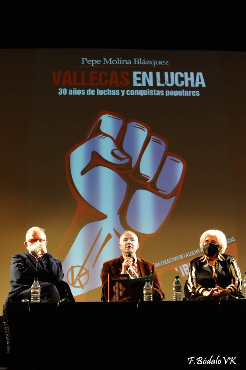 Presentación del libro #Vallecasenlucha '30 años de luchas y conquistas populares' de Pepe Molina  Blázquez #Vallecas #MovimientoVecinal