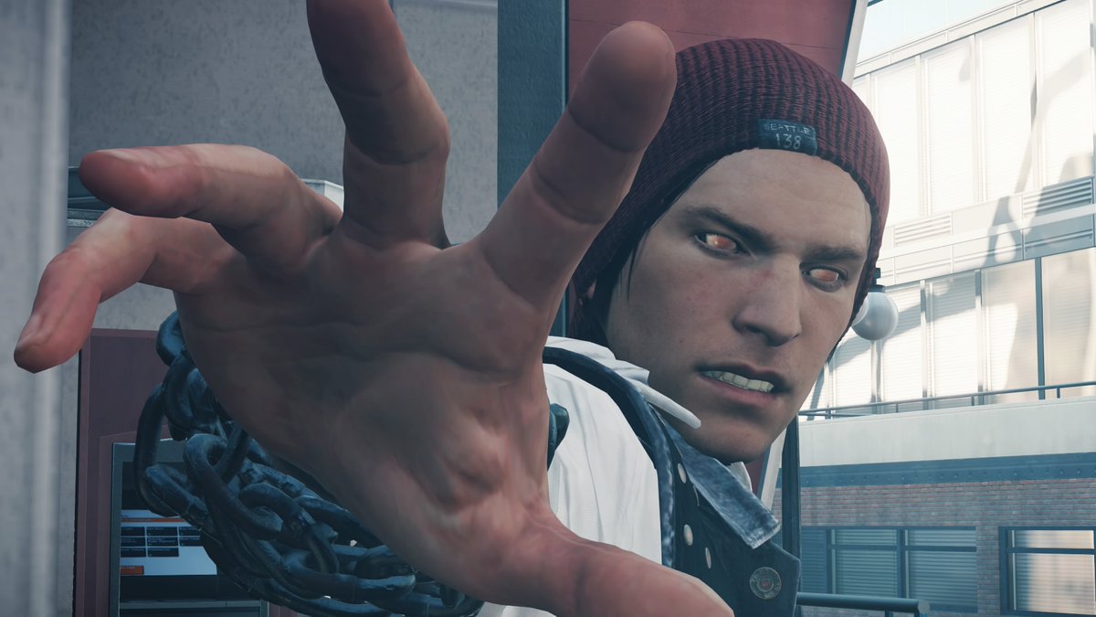 alucardfreak's tweet photo. Delsin Rowe "The Smoker"  #inFamousSecondSon #PhotoMode #VirtualPhotography #SuckerPunchProductions  #PS4share https://t.co/LXVBf0XJBM