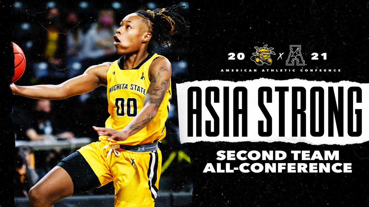 GoShockersWBB's tweet photo. 𝗔𝘀𝗶𝗮 𝗦𝘁𝗿𝗼𝗻𝗴 ➡️𝙎𝙚𝙘𝙤𝙣𝙙 𝙏𝙚𝙖𝙢 𝘼𝙡𝙡-𝘾𝙤𝙣𝙛𝙚𝙧𝙚𝙣𝙘𝙚

A certified bucket-getter becomes the second Shocker to earn @American_WBB Second Team All-Conference honors.

@Asia___12 x #watchus https://t.co/KNXRIL5Ika