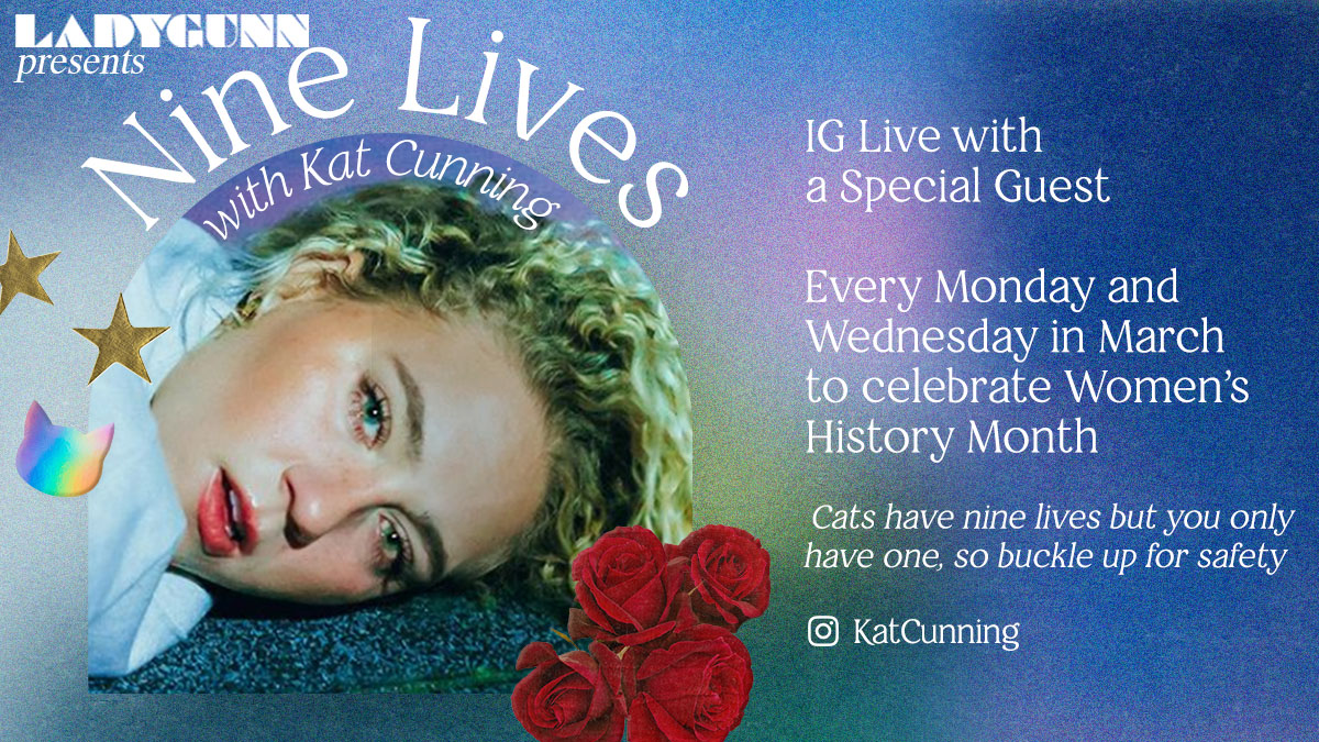 katcunningmusic's tweet photo. kat daddy coming to you LIVE on IG every Monday + Wednesday in March to interview some badasses. CATS have NINE LIVES but you only have one, so buckle up and tune in!

@SoKothecat 🌹 Monday 3/8 @ 1PM ET 
@EllaHunt ⭐️  Wednesday 3/10 @ 1PM ET 

🌈⚡️🖤 @ladygunn presents Nine Lives https://t.co/zCYGvxA546