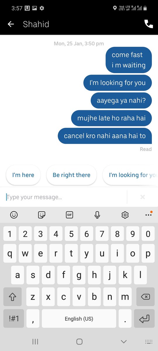 Nitisha62500742's tweet photo. How uber drivers treats their customers.plz give explaination #UberEncubreRateros #uberdriver https://t.co/C735rHYex2