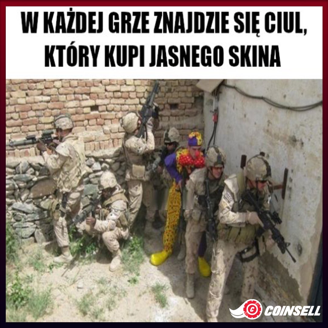 CoinSellPL's tweet photo. W csie, aż tak się to nie sprawdza, ale w warzone bardzo 😂
#csgo #cs #game #coinsell #sklep #shopp #coin #cod #warzone #csgoempire #csgopolygon https://t.co/q9XtHUfiCU