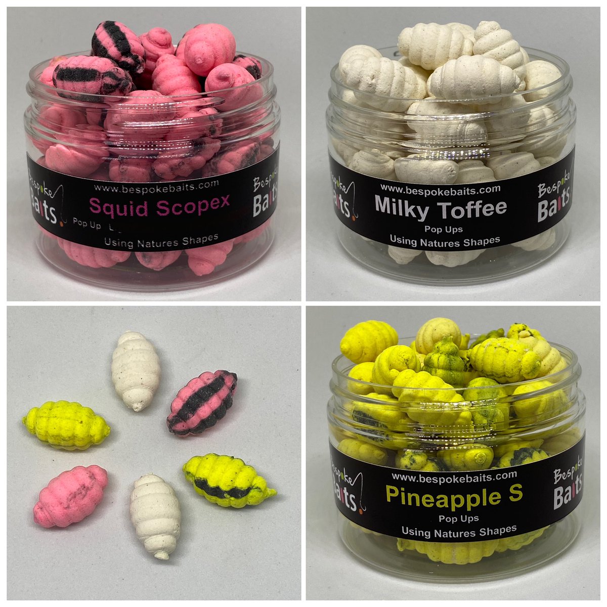 Back in stock 3 Classics. bespokebaits.co.uk #carp #carpfishing #carpbait #popups
