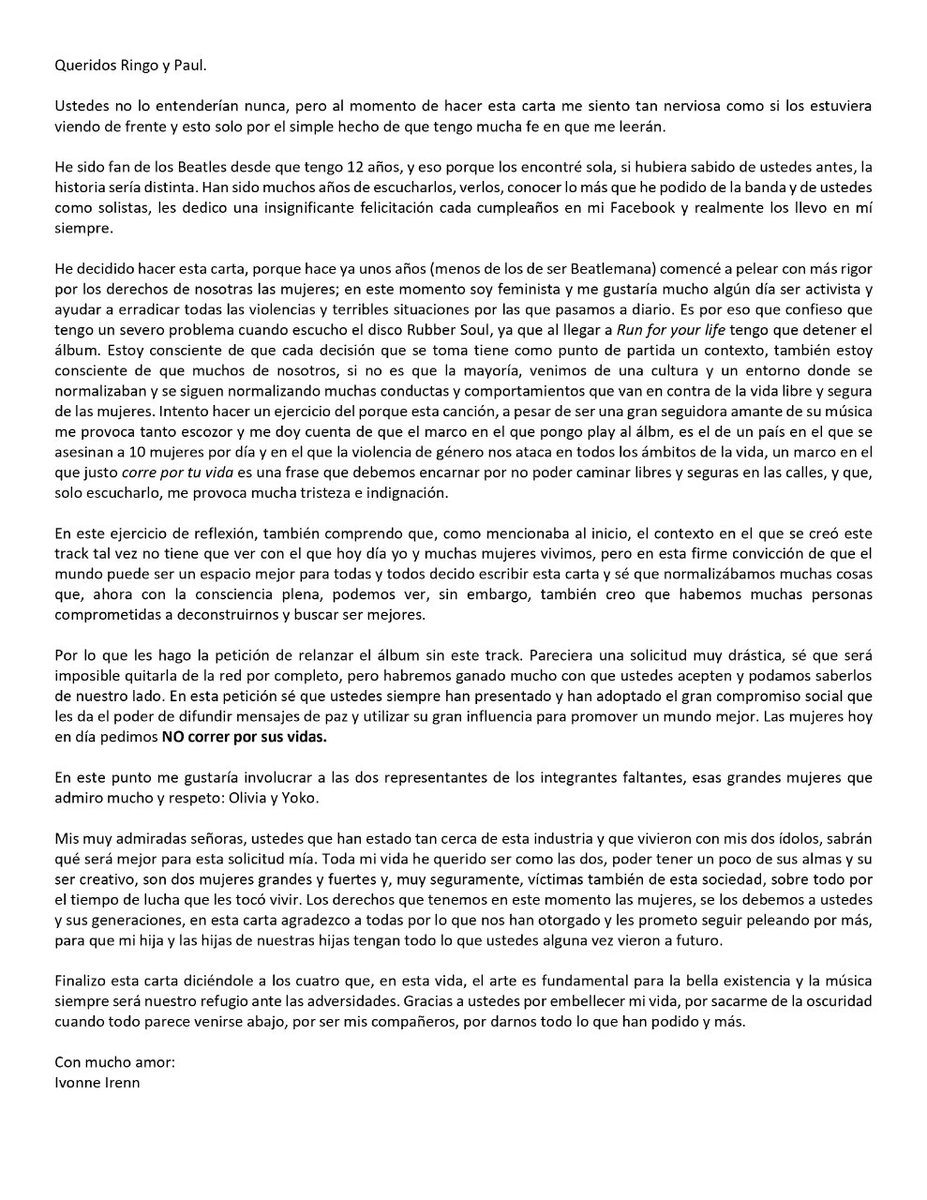 rockmivonne's tweet photo. Dear @ringostarrmusic  @PaulMcCartney  @yokoono and Olivia. I hope you can read this.
@GeorgeHarrison @johnlennon
#TheBeatles https://t.co/xObQ1jKhHQ