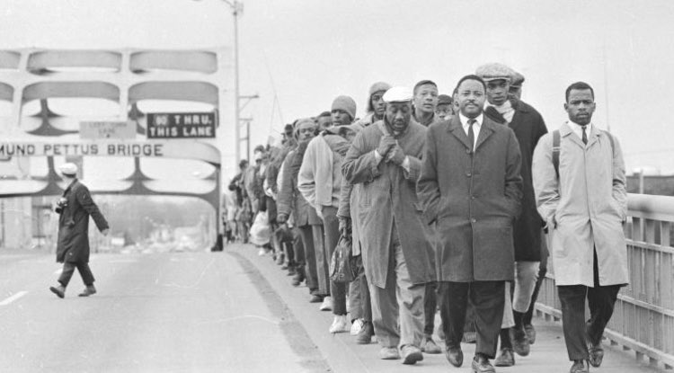 Today, on this 56th anniversary, and always, we honor and reflect on the freedom fighters and justice seekers who bravely crossed the Edmund Pettus Bridge at Selma. Their commitment to equality never wavered, and neither should ours. #Selma56