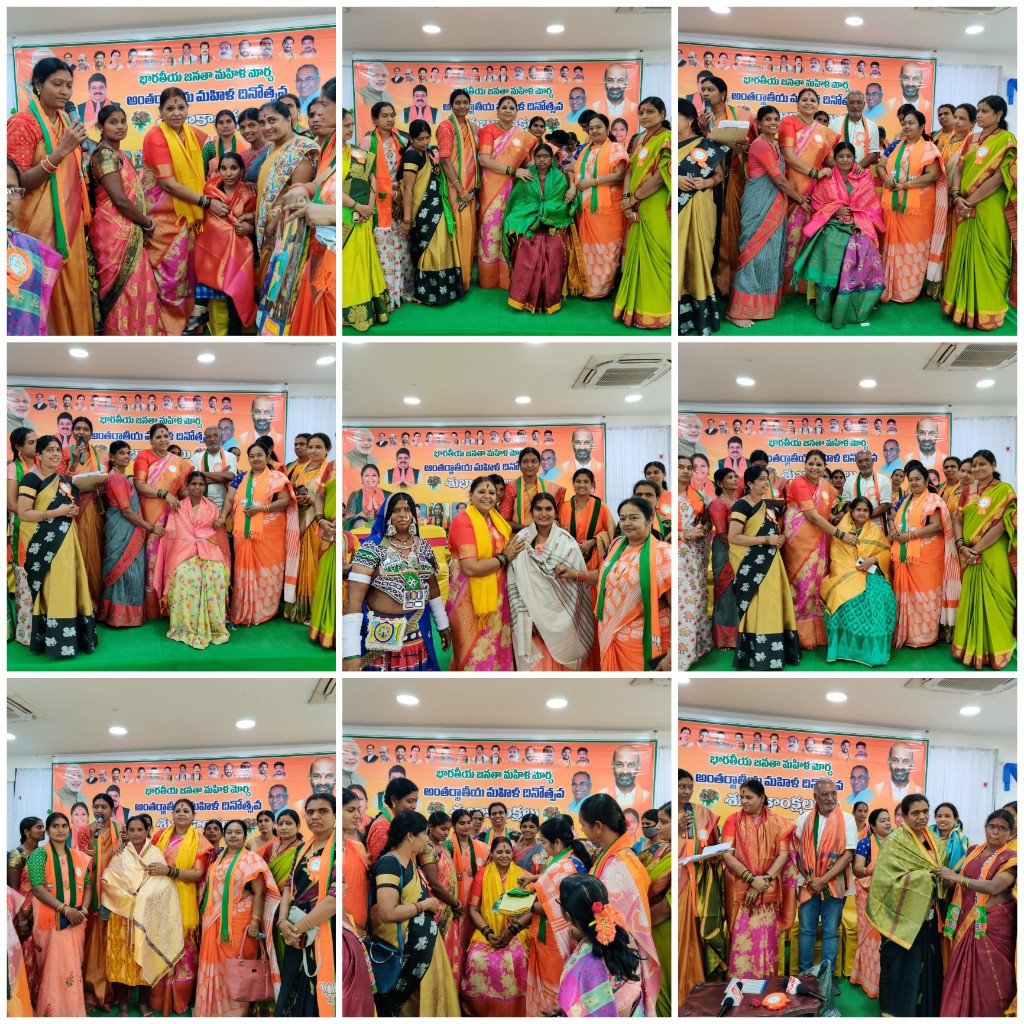 RajavardhanBJP's tweet photo. రేపటి అంతర్జాతీయ మహిళాదినోత్సవాన్ని పురస్కరించుకొని మావనపర్తిజిల్లా BJPమహిళా మోర్చా ఆధ్వర్యంలో వివిధ అధికారాలలో ఉన్నమహిళలకి శాలువాలతో సన్మానించారు ఈ కార్యక్రమానికి ముఖ్యఅతిథిగాBJPరాష్ట్రమహిళా మోర్చా అధ్యక్షురాలు గీతమూర్తిగారు హాజరయ్యారుకాగ వారితోపాటు మహిళాకార్యకర్తలు పాల్గొన్నారు https://t.co/WvVMbLc7iD