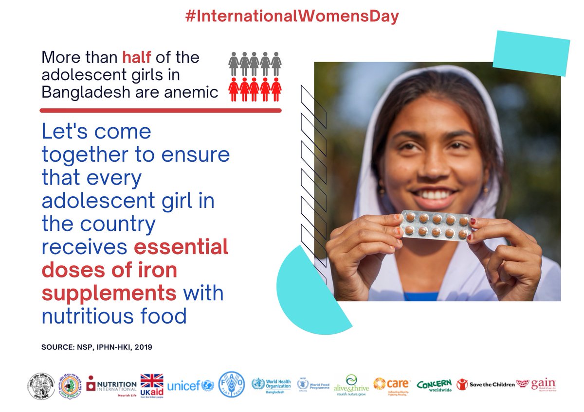 Bangladesh National Nutrition Council (BNNC) (@bnncbd) on Twitter photo Govt of Bangladesh with <a href="/NutritionIntl/">Nutrition International</a> <a href="/UKaid/">UK aid</a> <a href="/UNICEFBD/">UNICEF Bangladesh</a> <a href="/FAOBangladesh/">FAO Bangladesh</a> <a href="/WHO/">World Health Organization (WHO)</a> <a href="/WFP/">World Food Programme</a> <a href="/aliveandthrive/">Alive & Thrive</a> <a href="/CAREBdesh/">CARE Bangladesh</a> <a href="/Concern/">Concern Worldwide</a> @SCinBD <a href="/GAINalliance/">GAIN</a> ensure IFA for every girl & woman #IWD2021. Govt of Bangladesh with <a href="/NutritionIntl/">Nutrition International</a> <a href="/UKaid/">UK aid</a> <a href="/UNICEFBD/">UNICEF Bangladesh</a> <a href="/FAOBangladesh/">FAO Bangladesh</a> <a href="/WHO/">World Health Organization (WHO)</a> <a href="/WFP/">World Food Programme</a> <a href="/aliveandthrive/">Alive & Thrive</a> <a href="/CAREBdesh/">CARE Bangladesh</a> <a href="/Concern/">Concern Worldwide</a> @SCinBD <a href="/GAINalliance/">GAIN</a> ensure IFA for every girl & woman #IWD2021.