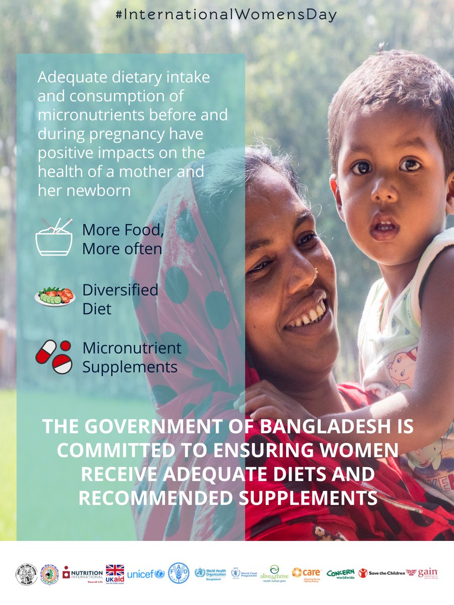 Bangladesh National Nutrition Council (BNNC) (@bnncbd) on Twitter photo Micronutrients such as Vit. A, Iron, Iodine & Folate during pregnancy improves health of mother & newborn. Let’s end all forms of micronutrient deficiencies #IWD2021 <a href="/NutritionIntl/">Nutrition International</a> <a href="/UKaid/">UK aid</a> <a href="/UNICEFBD/">UNICEF Bangladesh</a> <a href="/FAOBangladesh/">FAO Bangladesh</a> <a href="/WHO/">World Health Organization (WHO)</a> <a href="/WFP/">World Food Programme</a> <a href="/aliveandthrive/">Alive & Thrive</a> <a href="/CAREBdesh/">CARE Bangladesh</a> <a href="/Concern/">Concern Worldwide</a> @SCinBD <a href="/GAINalliance/">GAIN</a> Micronutrients such as Vit. A, Iron, Iodine & Folate during pregnancy improves health of mother & newborn. Let’s end all forms of micronutrient deficiencies #IWD2021 <a href="/NutritionIntl/">Nutrition International</a> <a href="/UKaid/">UK aid</a> <a href="/UNICEFBD/">UNICEF Bangladesh</a> <a href="/FAOBangladesh/">FAO Bangladesh</a> <a href="/WHO/">World Health Organization (WHO)</a> <a href="/WFP/">World Food Programme</a> <a href="/aliveandthrive/">Alive & Thrive</a> <a href="/CAREBdesh/">CARE Bangladesh</a> <a href="/Concern/">Concern Worldwide</a> @SCinBD <a href="/GAINalliance/">GAIN</a>